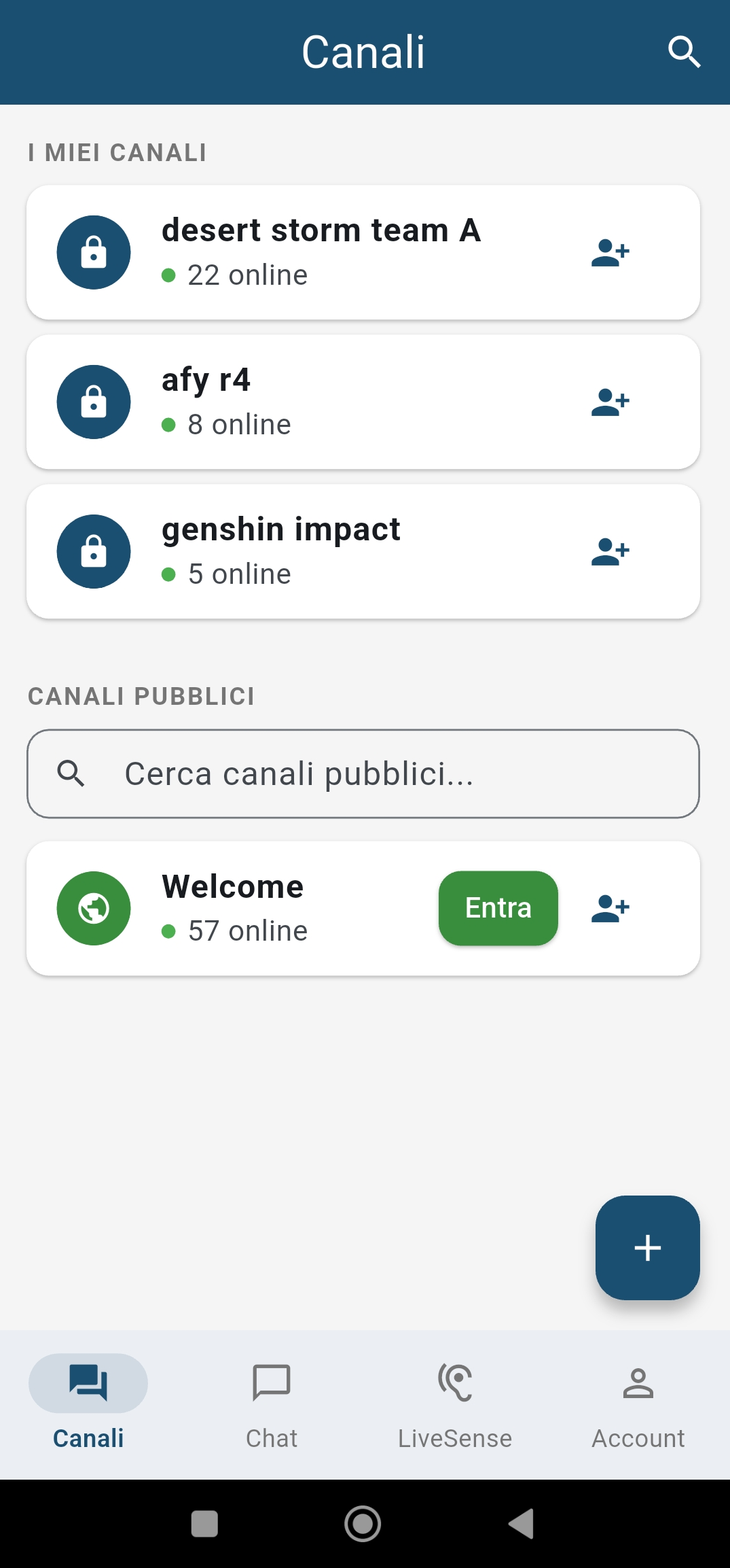 Channels with multilingual voice chat